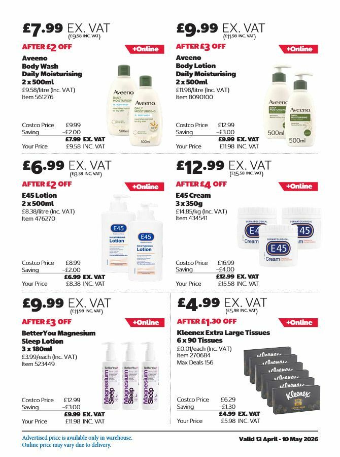 Costco Offers from 13 April