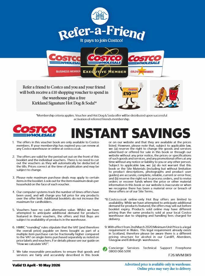 Costco Offers from 13 April