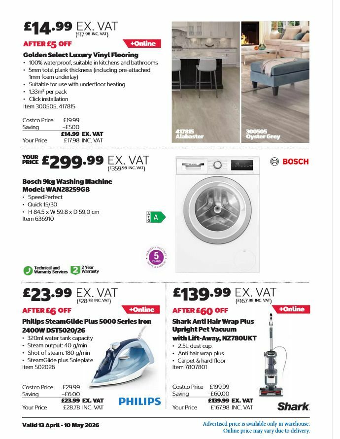 Costco Offers from 13 April