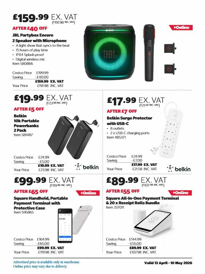 Costco Offers from 13 April