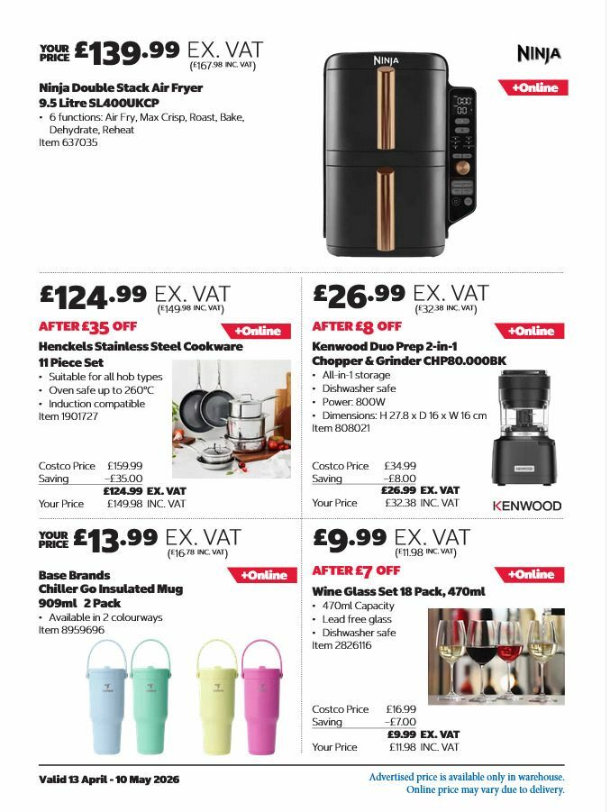 Costco Offers from 13 April