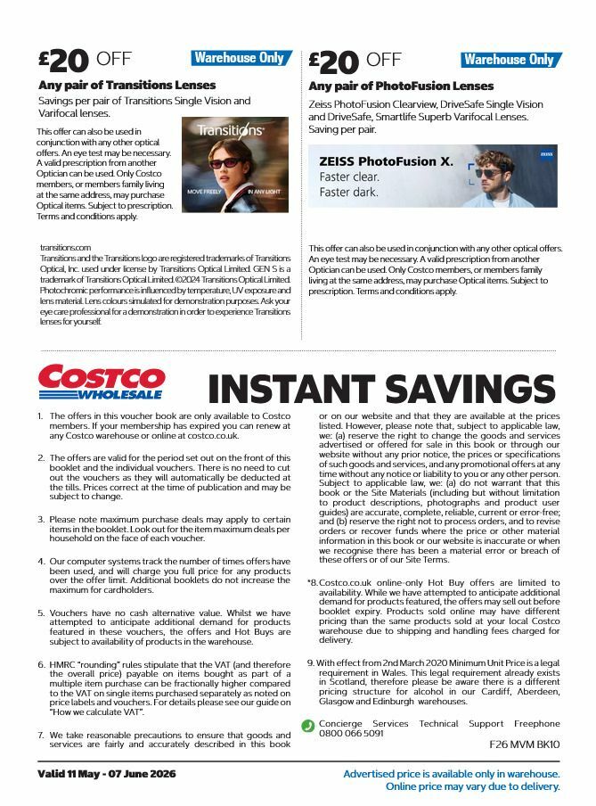 Costco Offers from 11 May