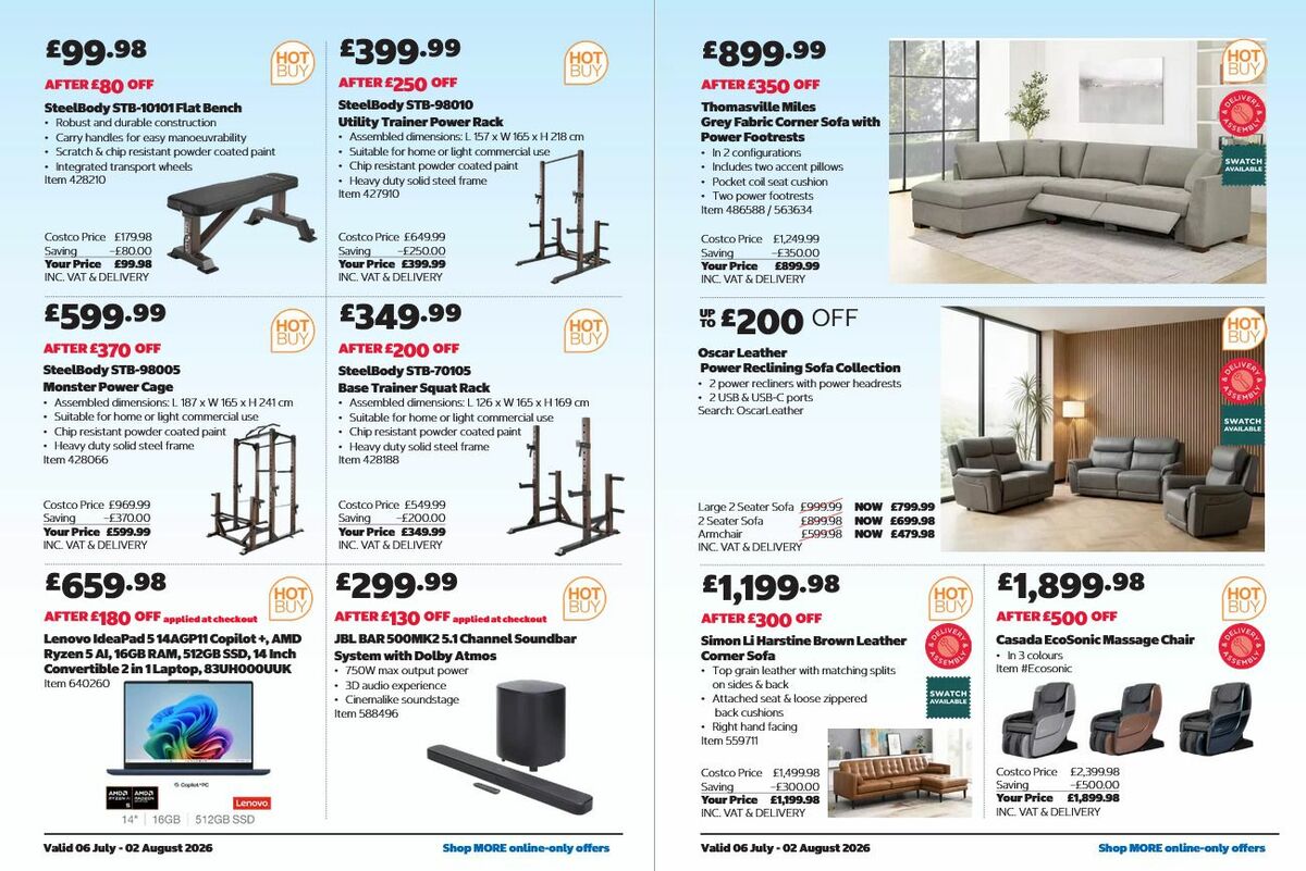 Costco Offers from 6 July