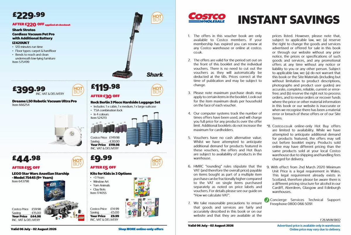 Costco Offers from 6 July