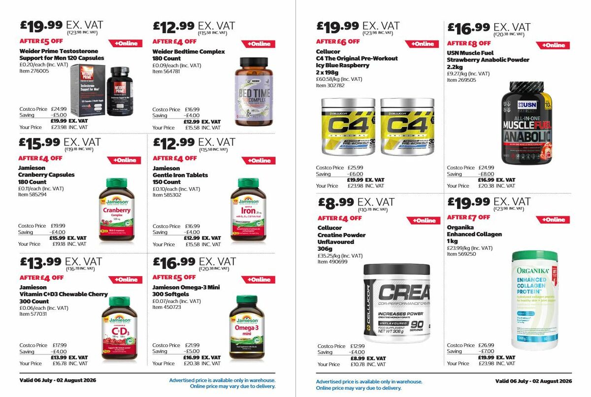 Costco Offers from 6 July