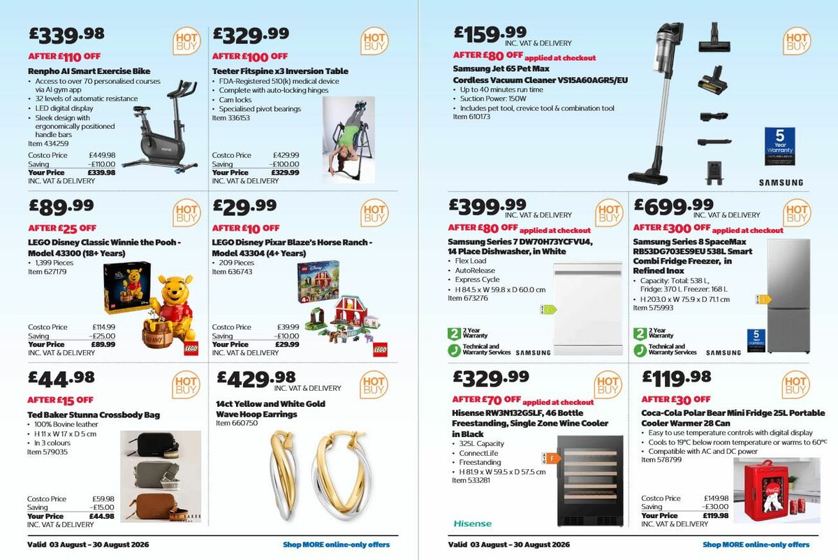 Costco Offers from 3 August
