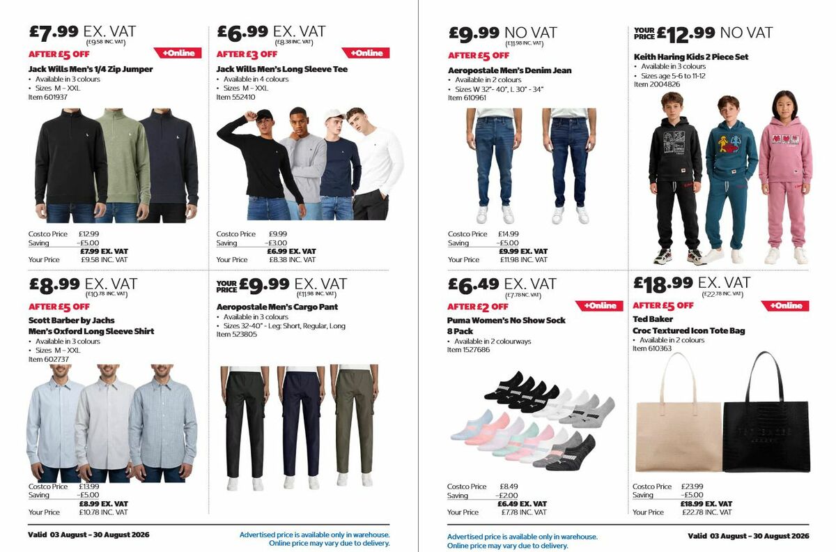 Costco Offers from 3 August