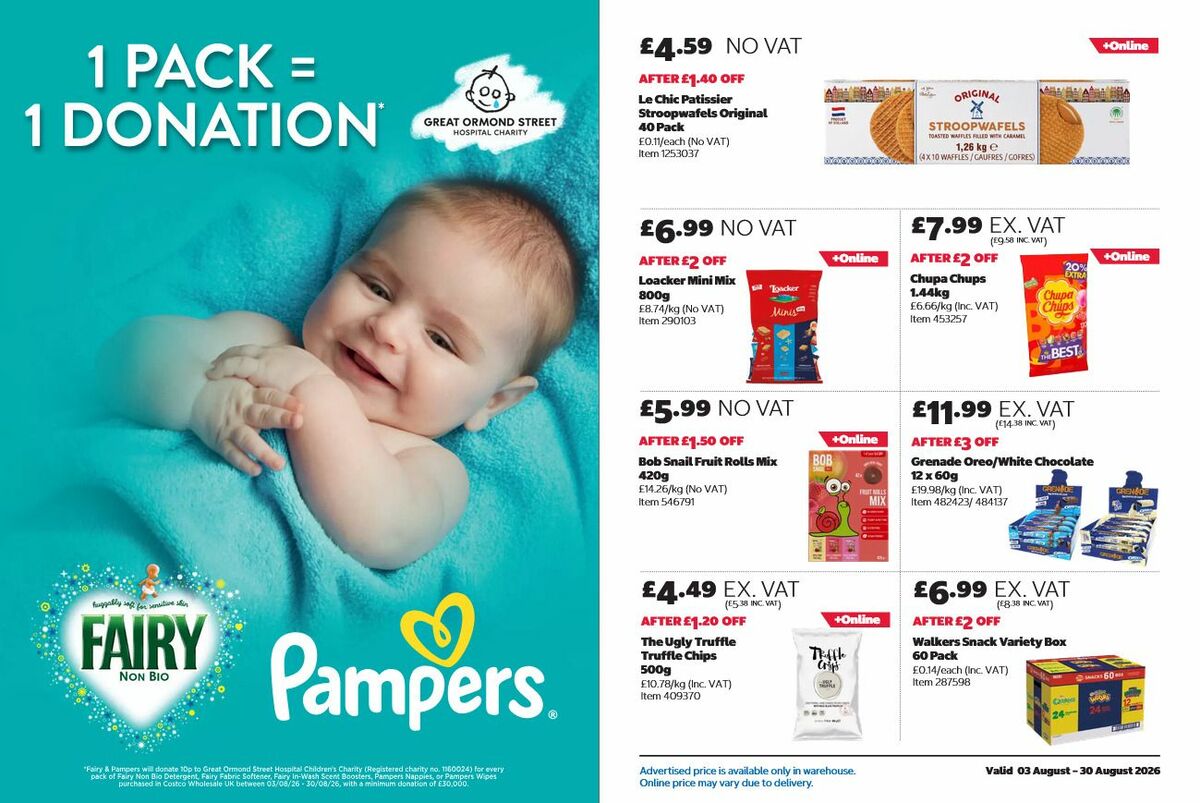 Costco Offers from 3 August