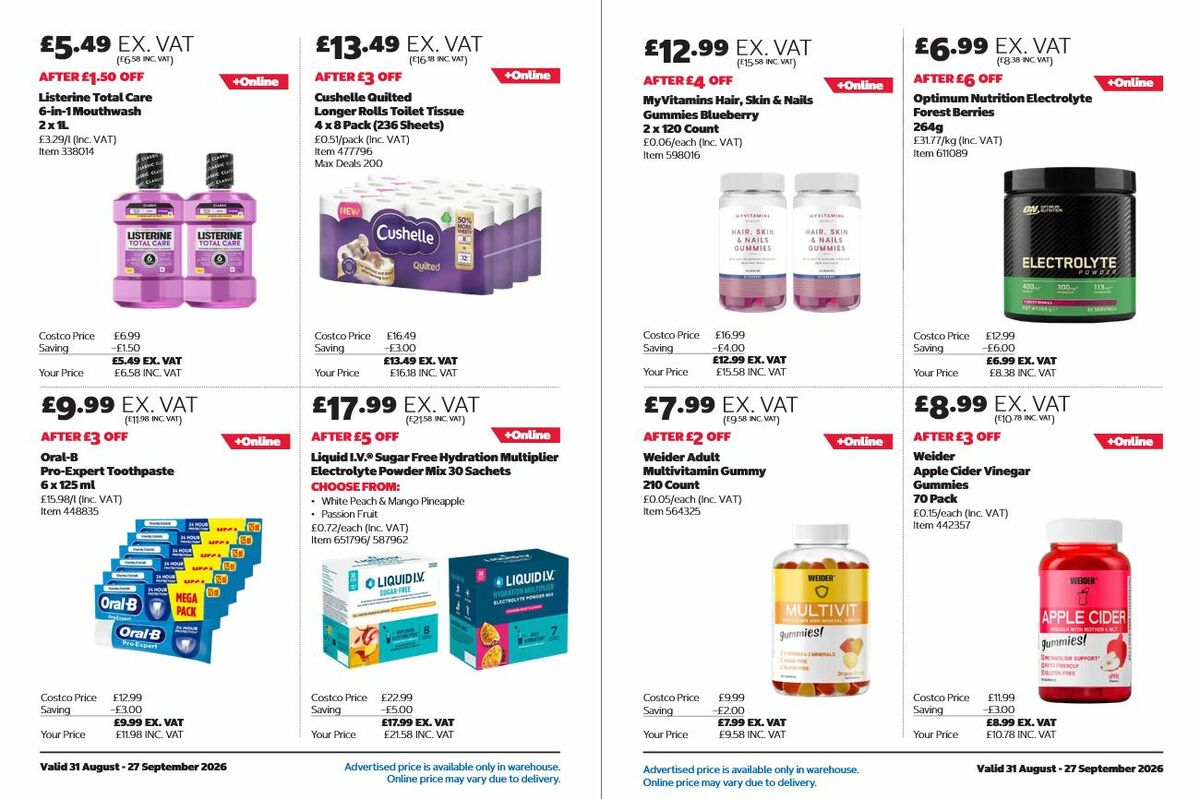 Costco Offers from 31 August