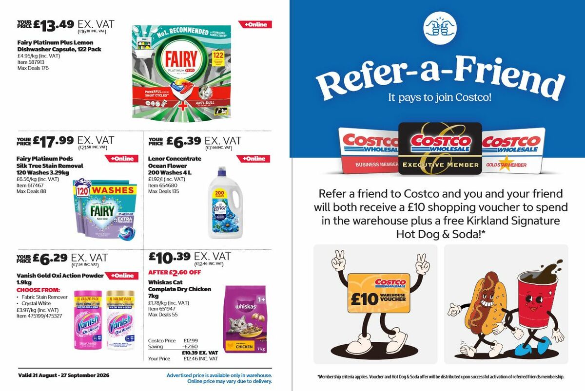 Costco Offers from 31 August