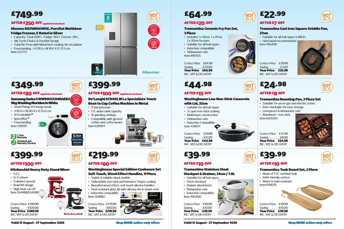 Costco Offers from 31 August