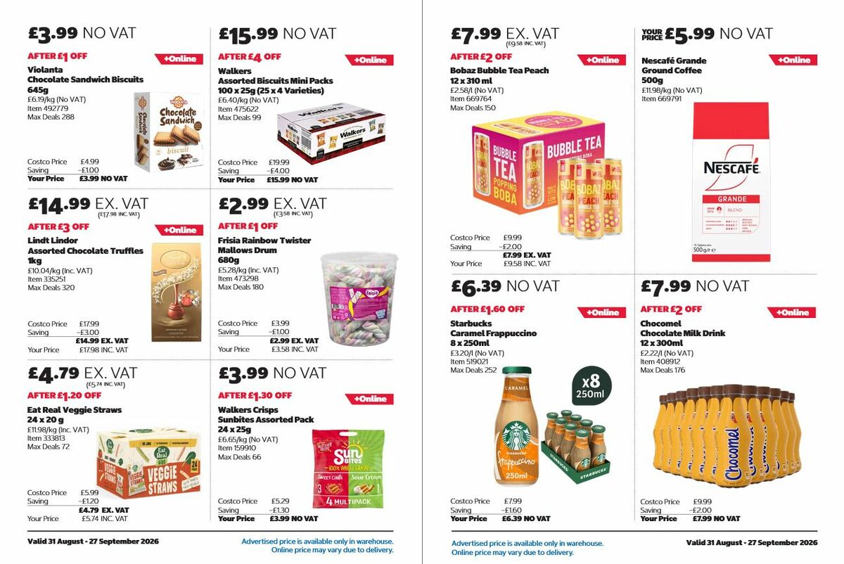Costco Offers from 31 August
