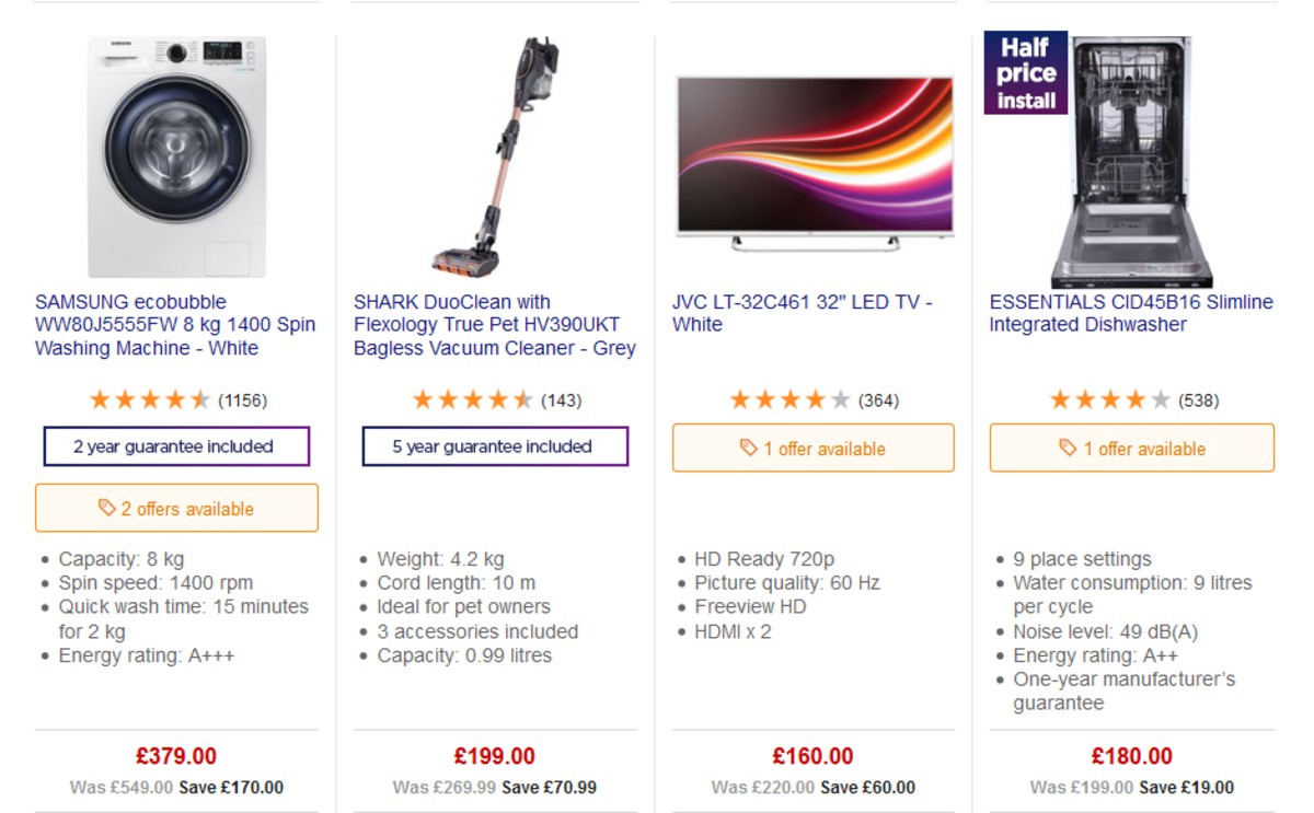 Currys Offers from 15 March