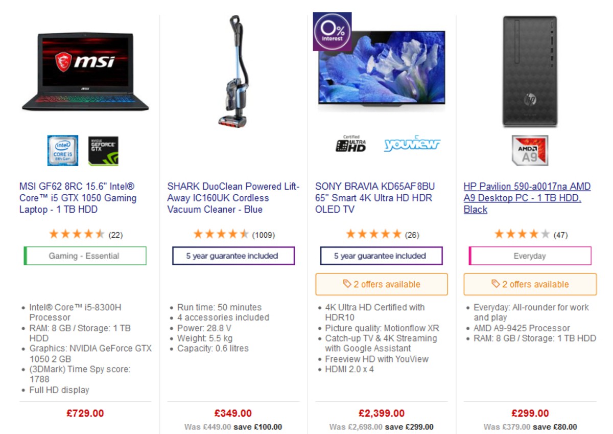 Currys Offers from 22 March