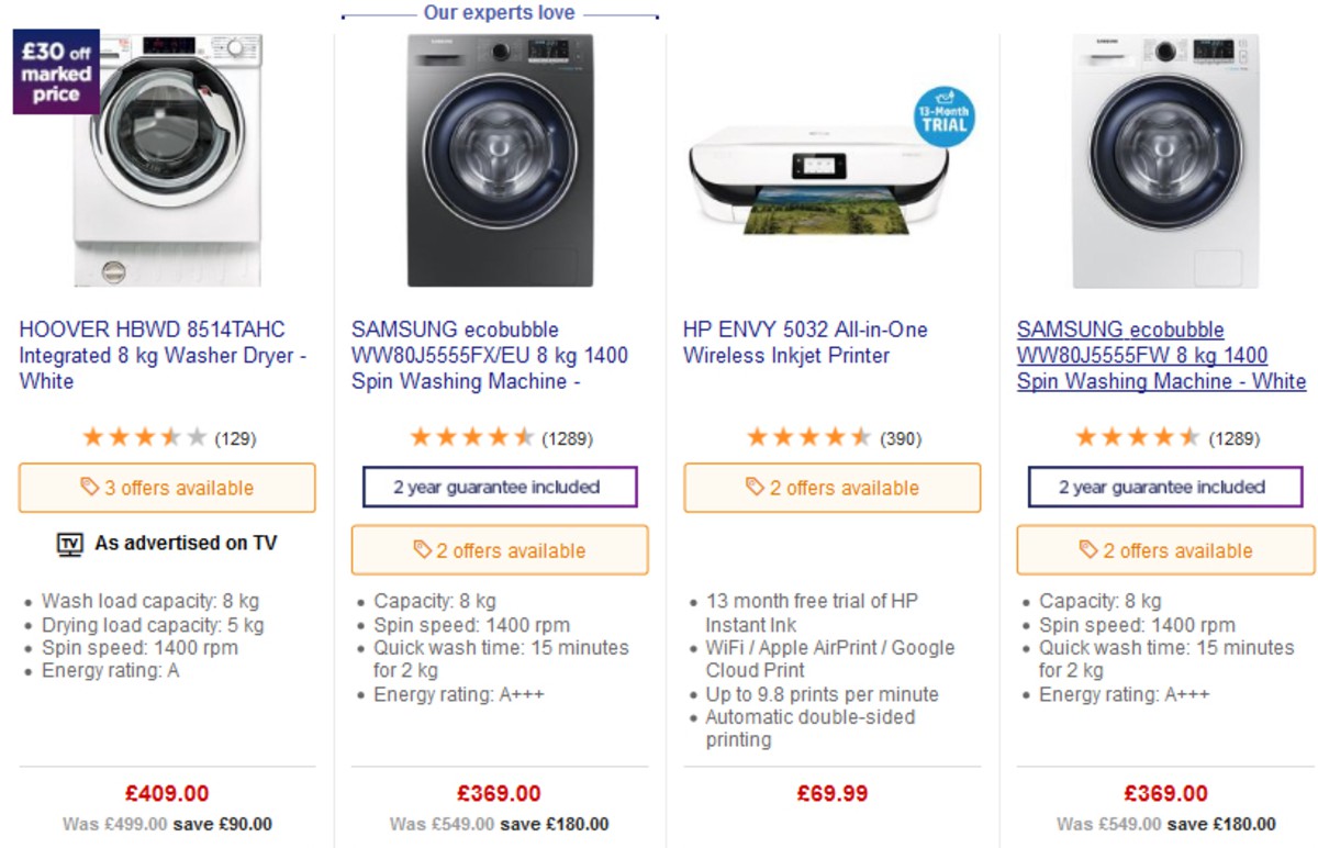 Currys Offers from 22 March
