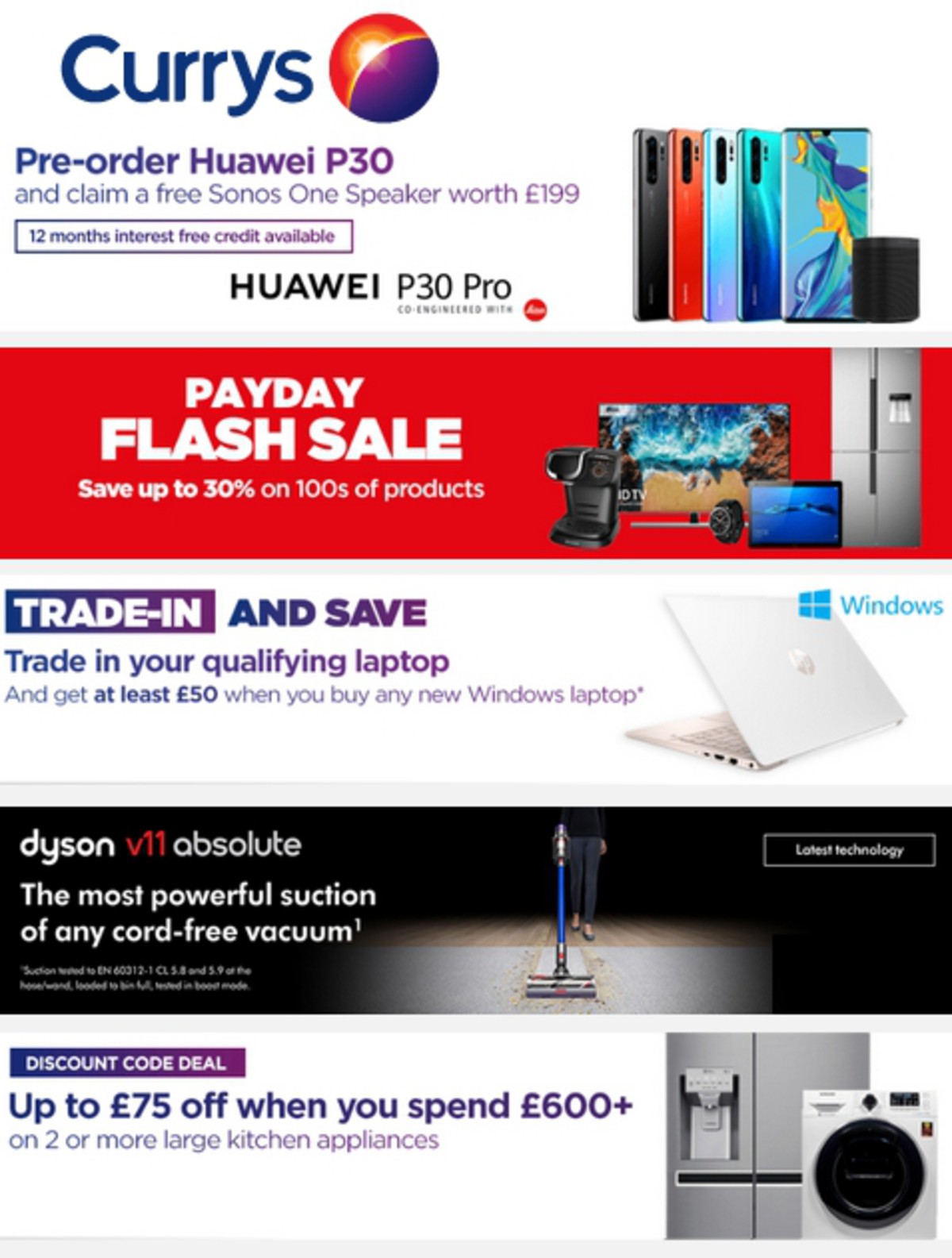 Currys Offers from 29 March