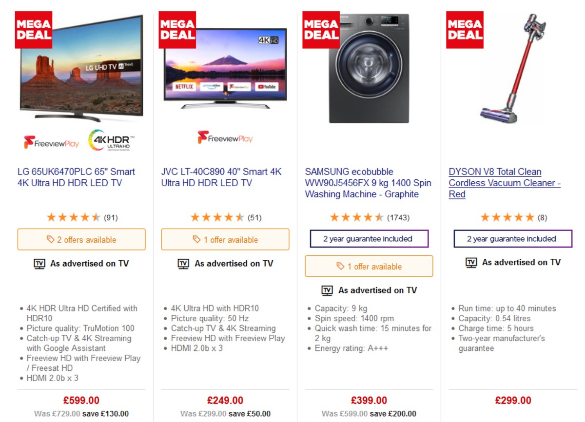 Currys Offers from 19 April