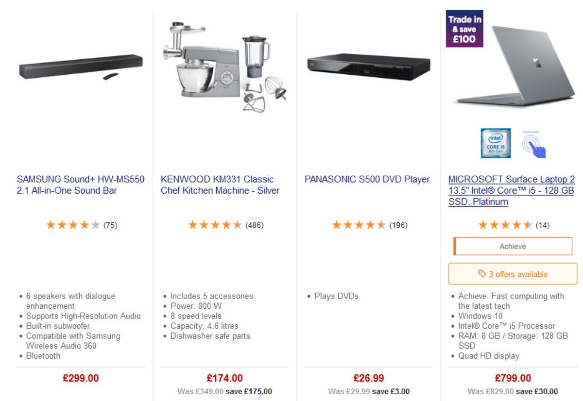 Currys Offers from 26 April