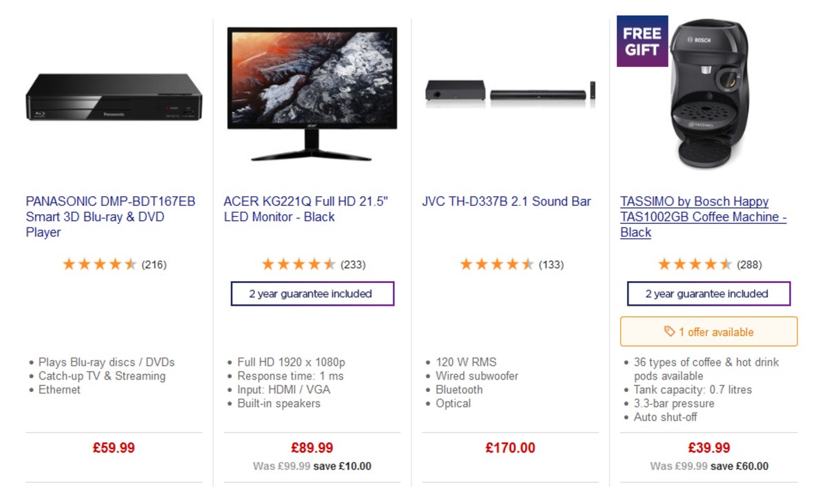Currys Offers from 26 April