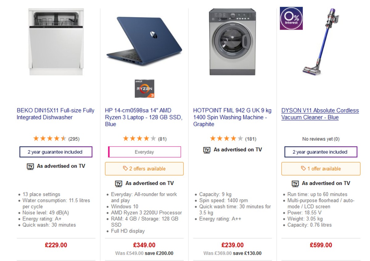 Currys Offers from 26 April