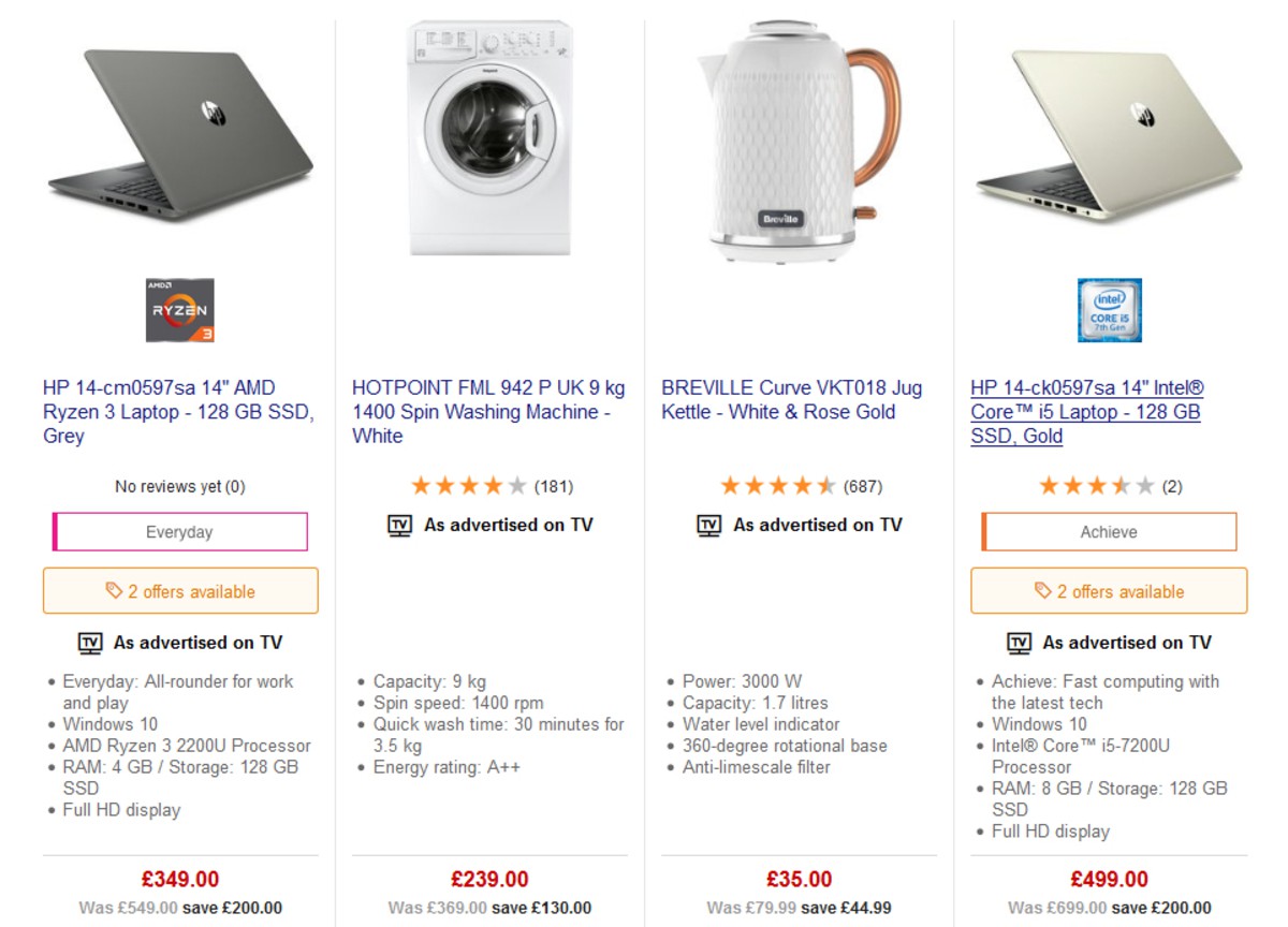Currys Offers from 26 April