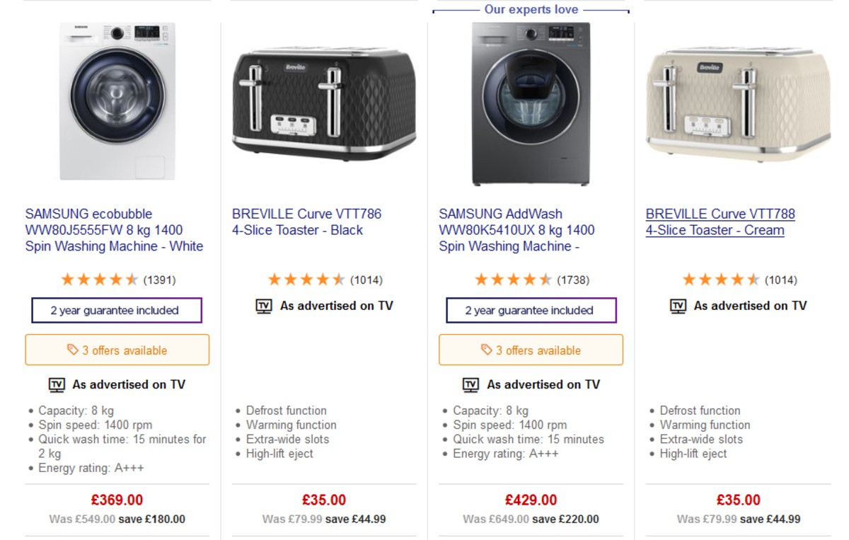 Currys Offers from 26 April