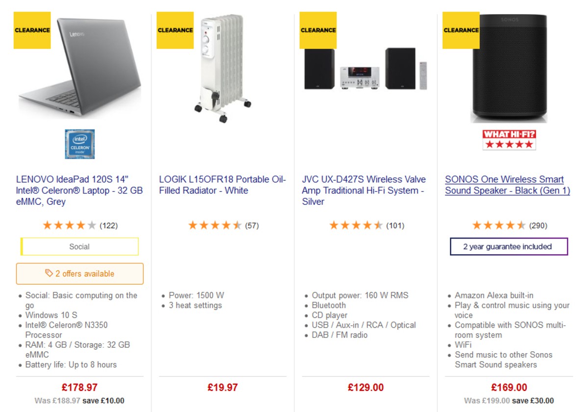 Currys Offers from 10 May