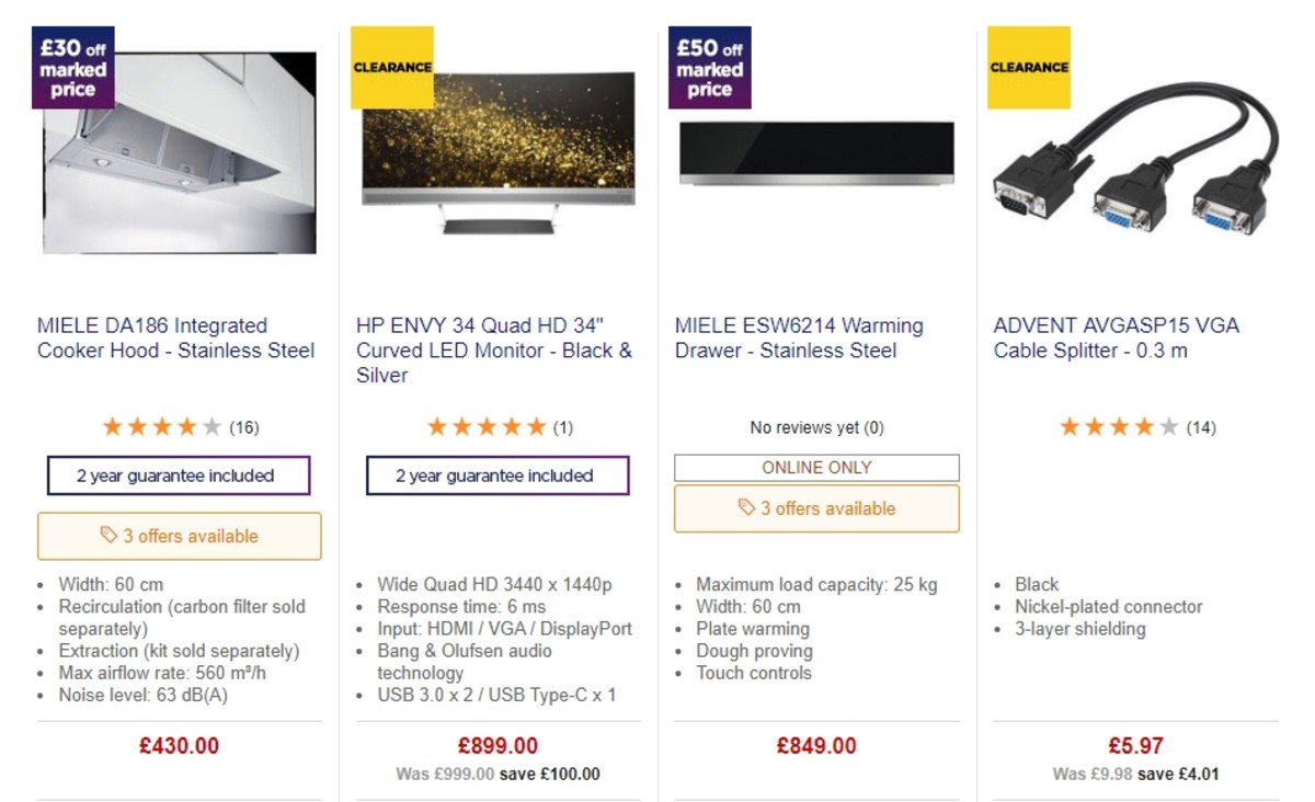 Currys Offers from 17 May