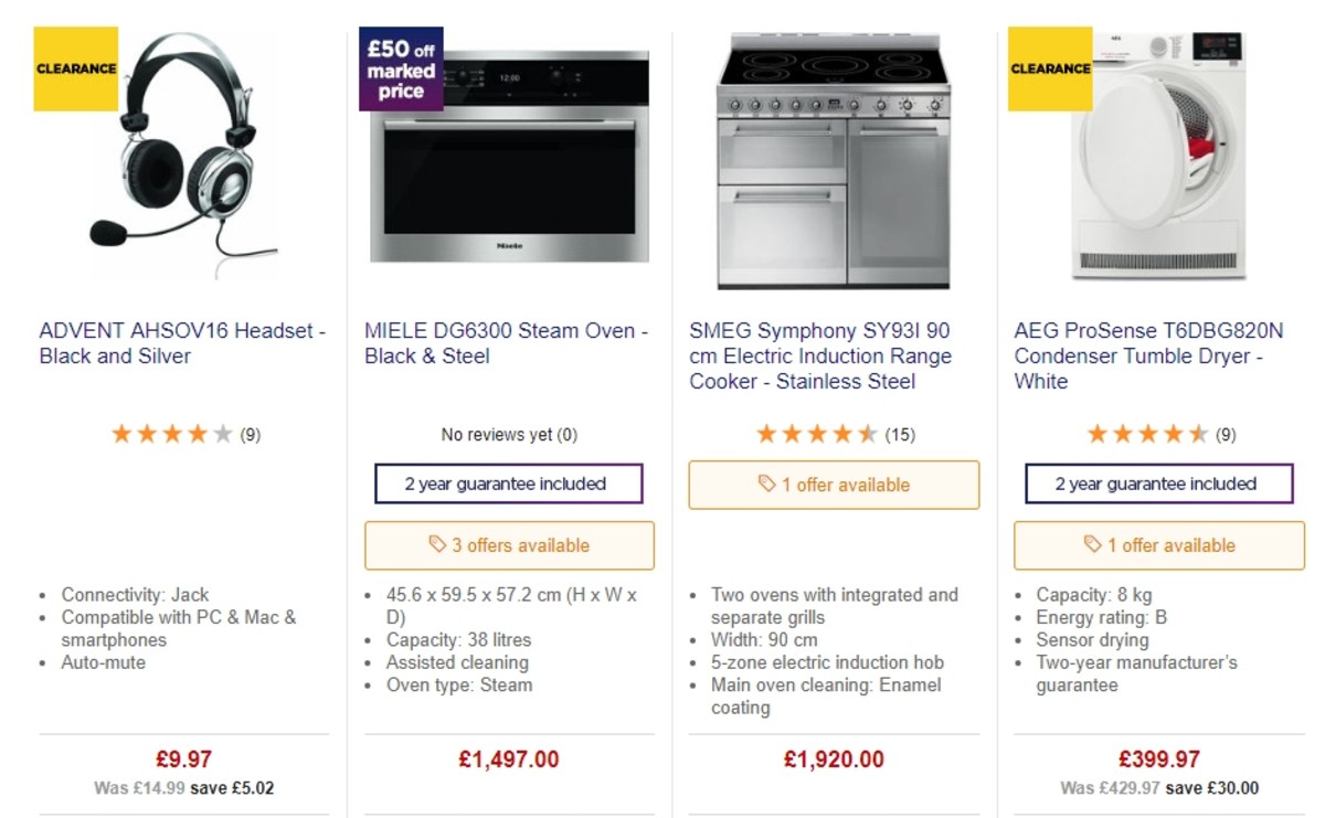 Currys Offers from 17 May