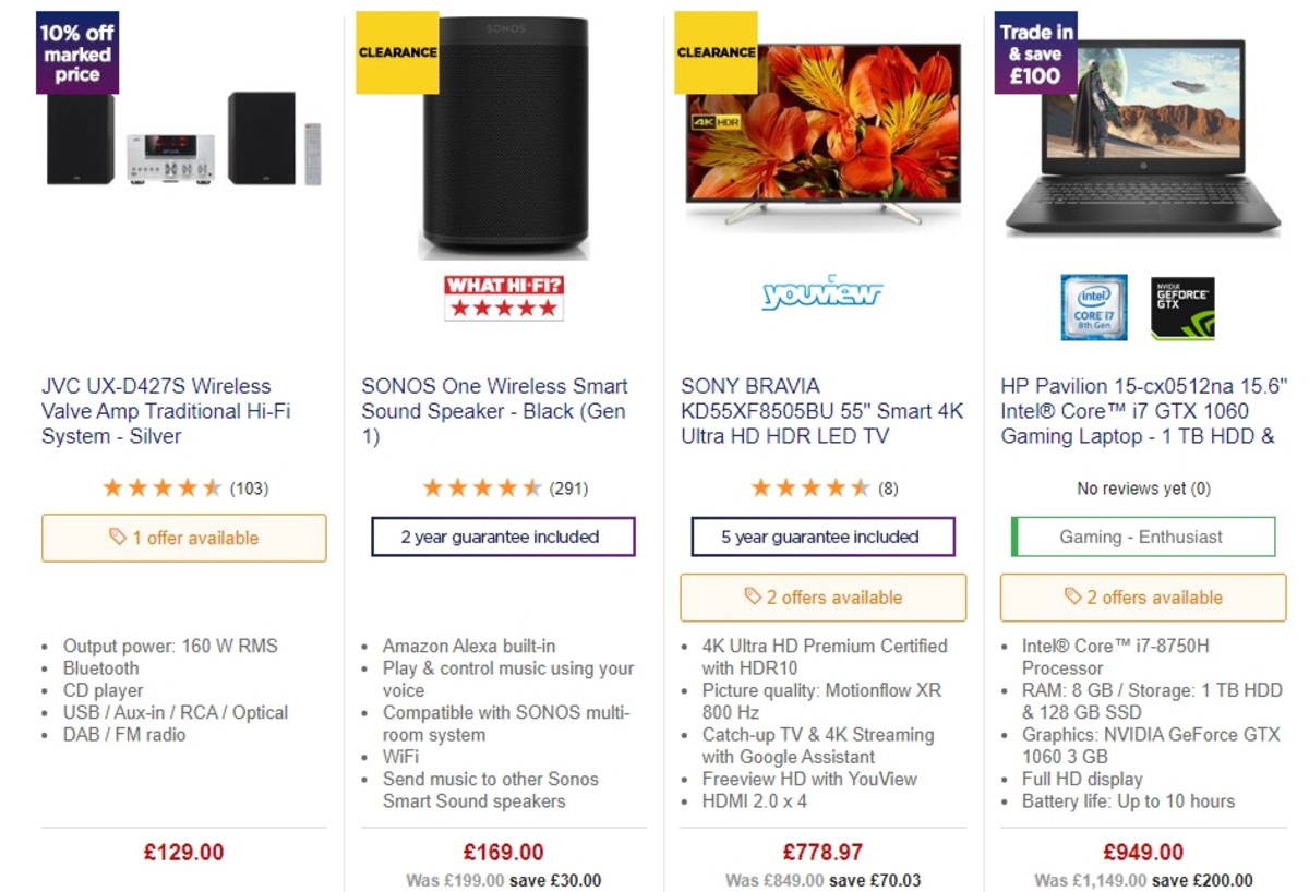 Currys Offers from 17 May