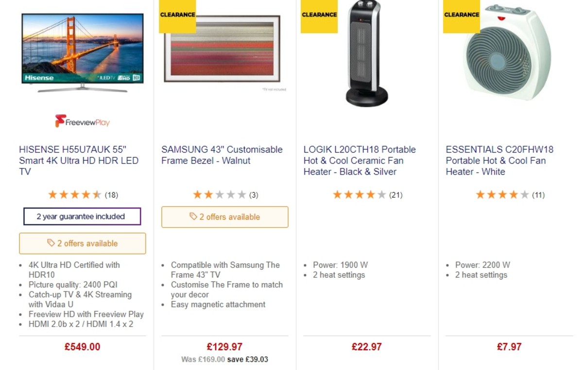 Currys Offers from 17 May