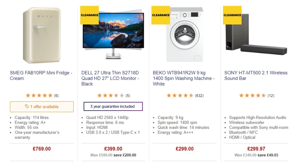 Currys Offers from 17 May