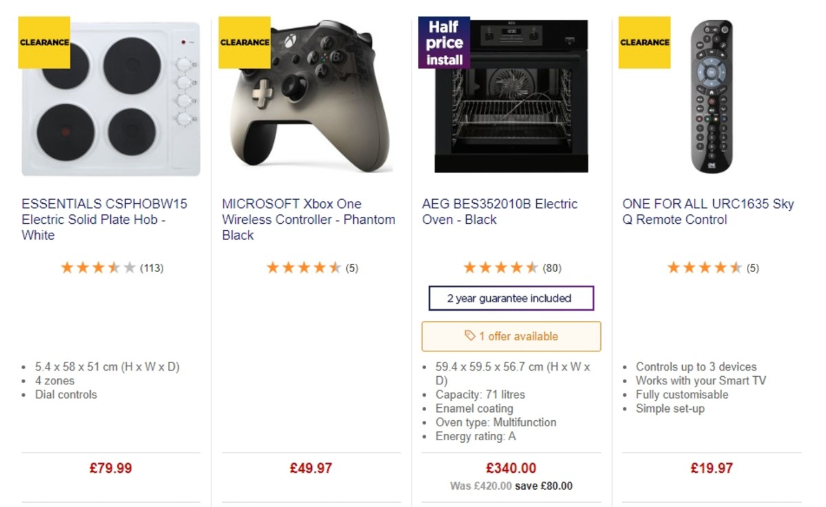 Currys Offers from 17 May