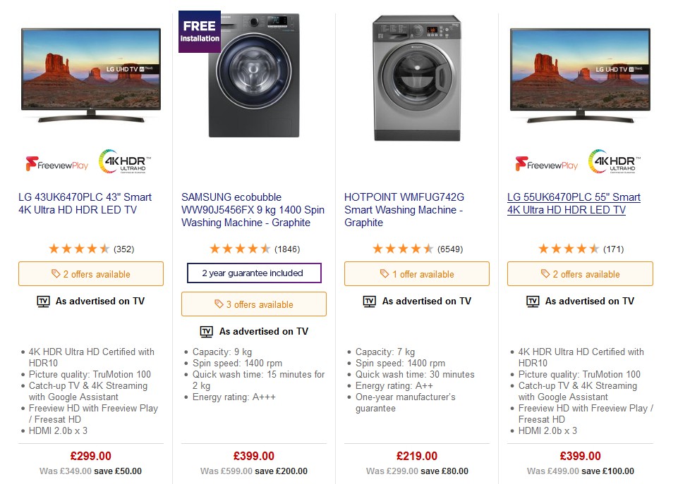 Currys Offers from 24 May