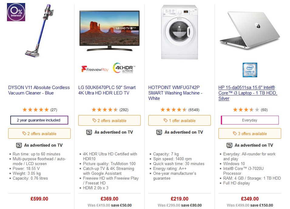 Currys Offers from 24 May