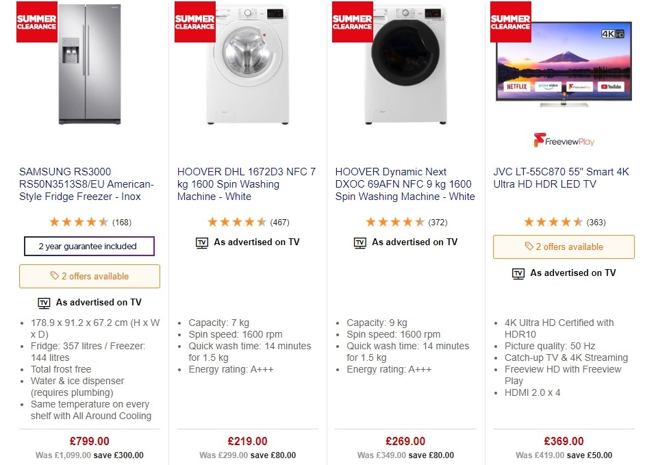Currys Offers from 14 June