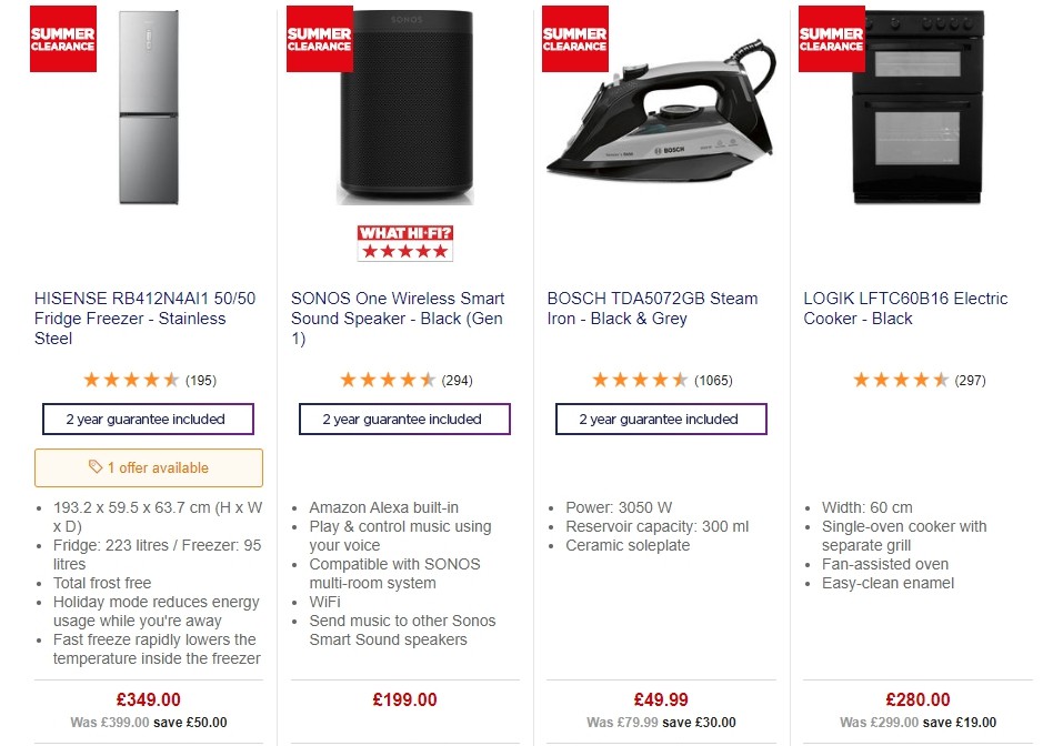 Currys Offers from 14 June