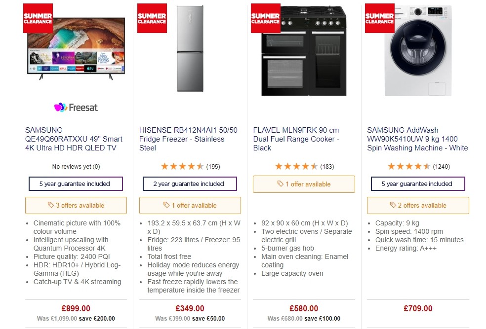 Currys Offers from 21 June