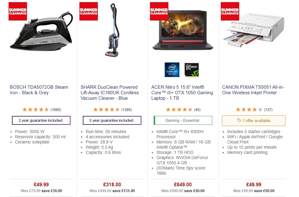 Currys Offers from 21 June