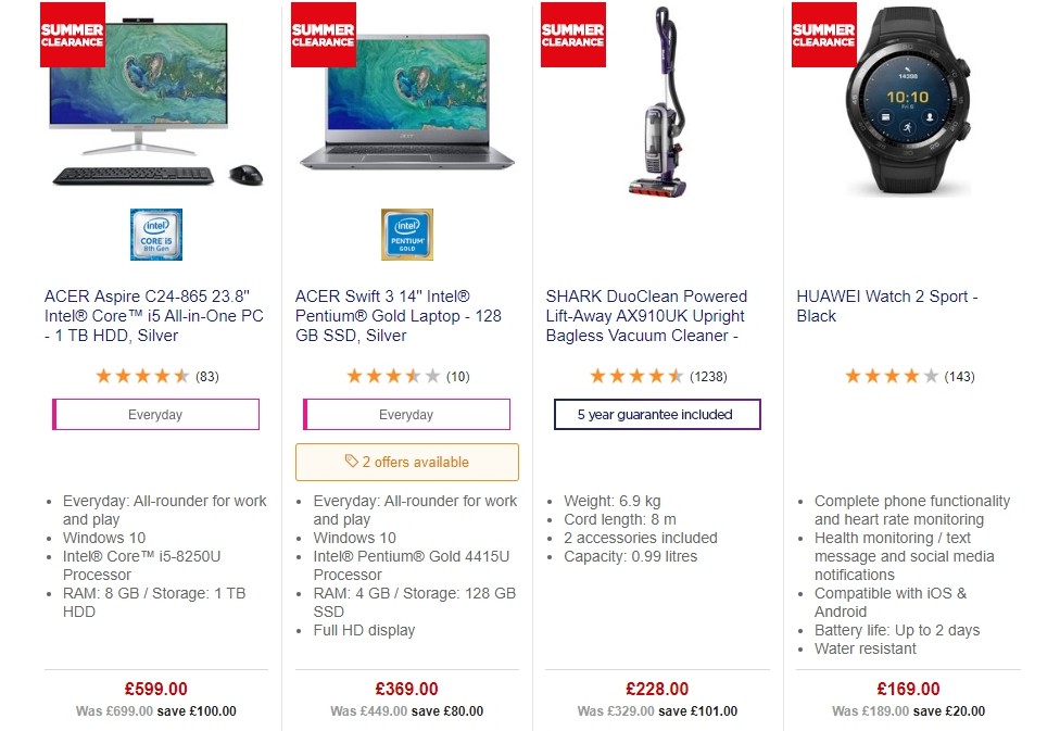Currys Offers from 21 June