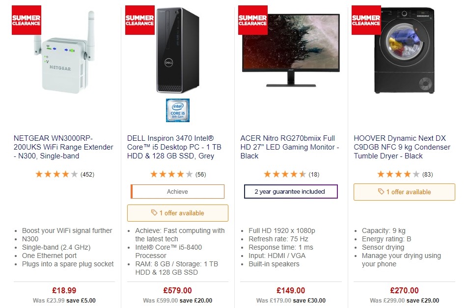 Currys Offers from 21 June