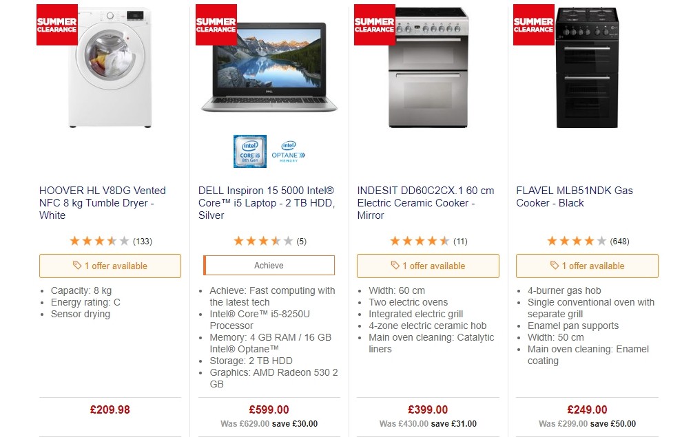 Currys Offers from 21 June