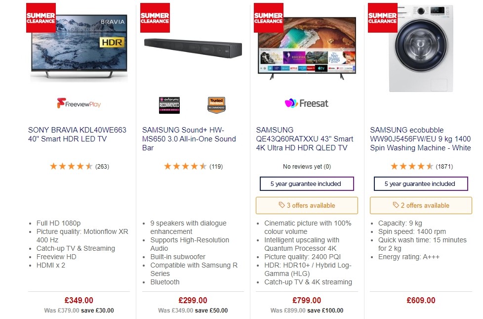 Currys Offers from 21 June