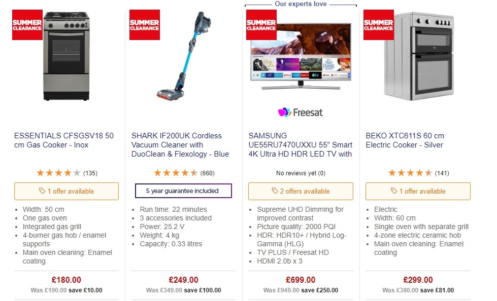 Currys Offers from 21 June