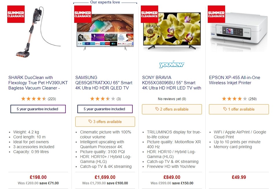 Currys Offers from 21 June