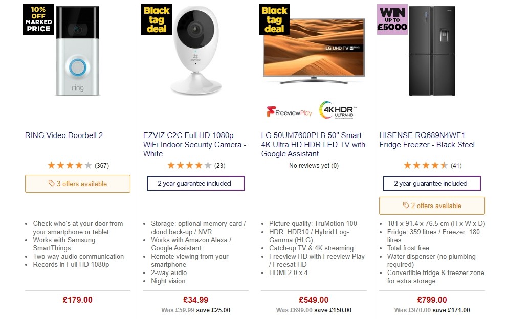 Currys Offers from 12 July