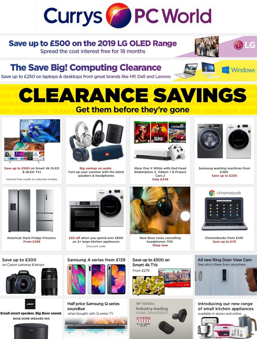 Currys Offers from 19 July