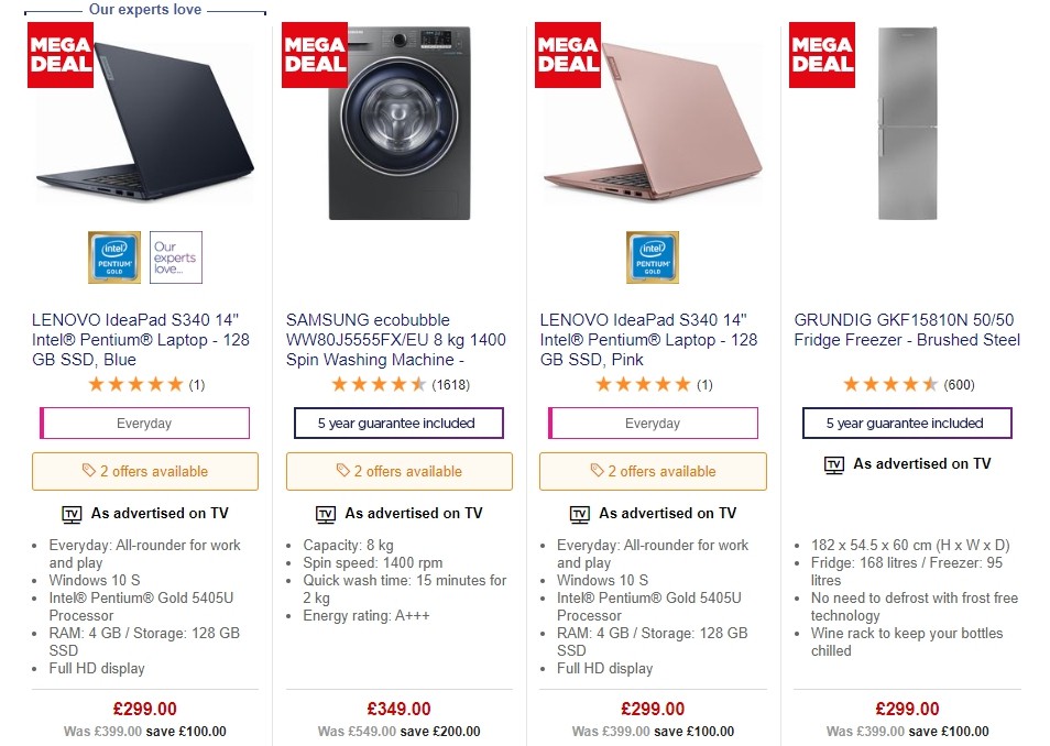 Currys Offers from 23 August