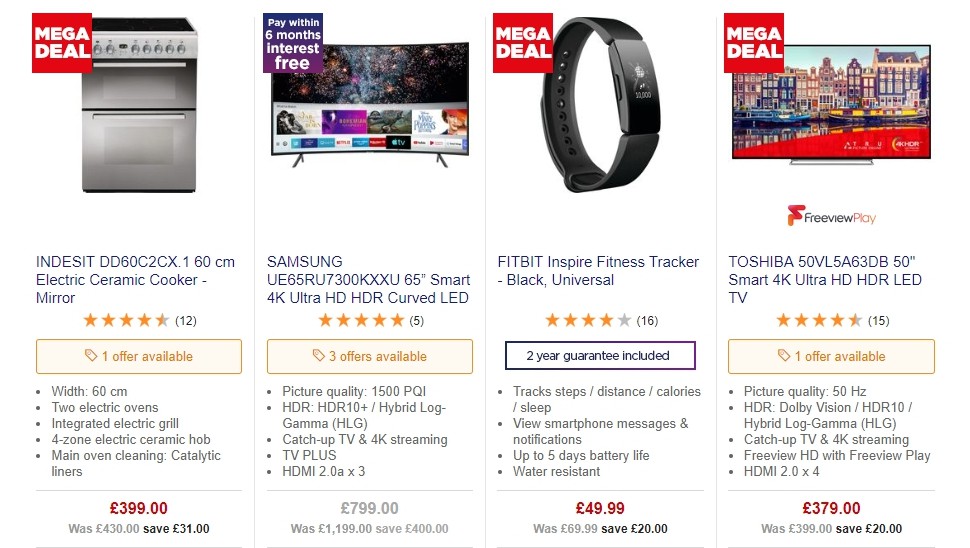 Currys Offers from 23 August