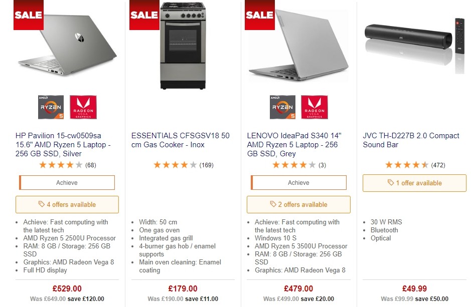 Currys Offers from 27 September